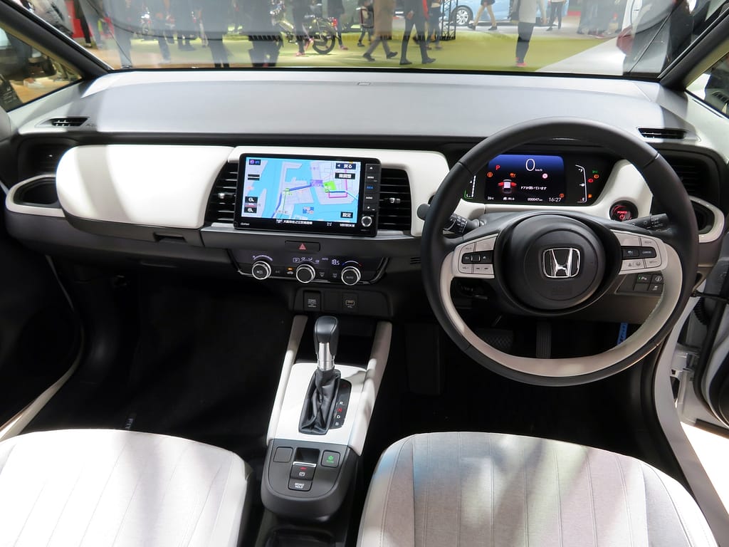 Interior of 2011 Honda Fit Shuttle Hybrid